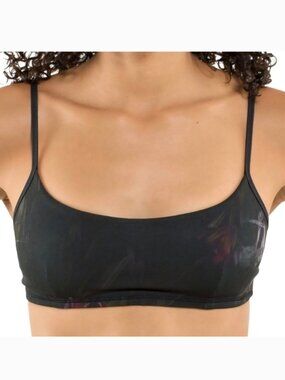 Lululemon‎ Floral Black & Purple Midnight Iris Daily Sports Bra- Size 10?